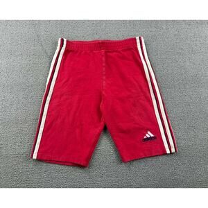 Adidas‎ Shorts Men Small Red 3 Stripes Embroidered Logo Made In Italy Rare